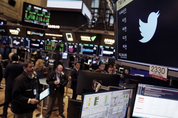 Twitter shares rocketed after resuming trading on Wall Street. 