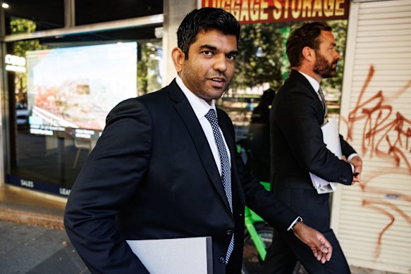 Sharangan Maheswaran outside the ICAC.