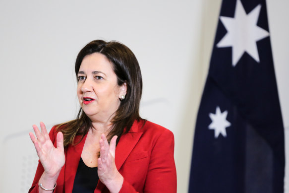 Queensland Premier Annastacia Palaszczuk will announce later today what the latest vaccine projections show.