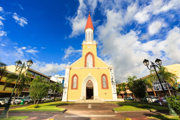 Papeete’s late 19th-century church.