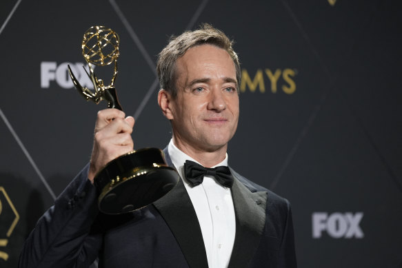 Matthew Macfadyen, winner of the best supporting actor in a drama series for Succession.