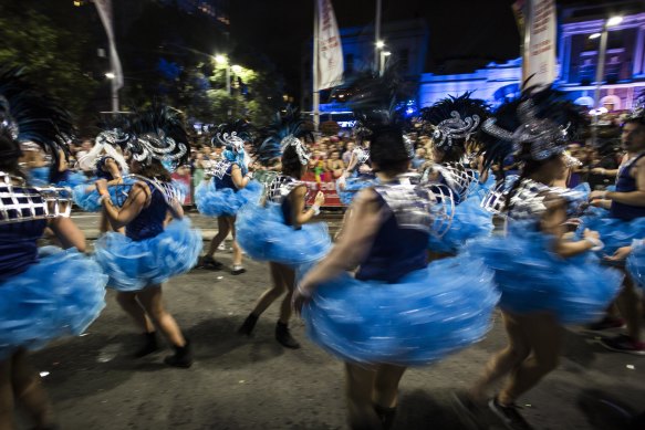 The ANZ float at Sydney Mardi Gras in 2017.