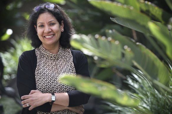 Banker Pooja Sharma has returned to the workforce after a five-year break.
