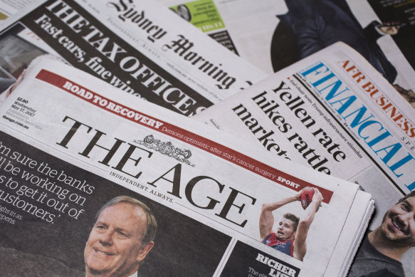 The Age’s digital audience grew 27 per cent year on year.
