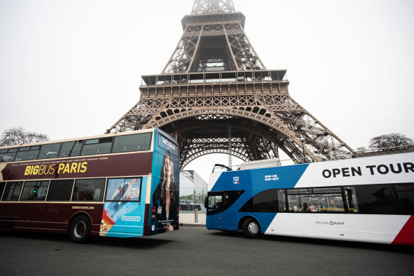 The Eiffel Tower and many transport systems were closed, leaving tourists stranded.