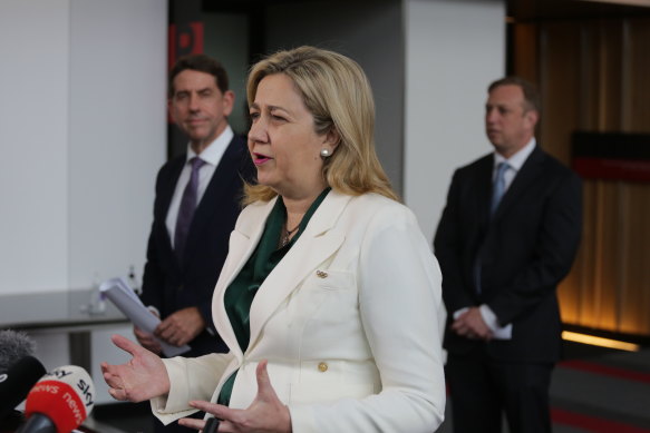 Potential contenders to take over from Premier Annastacia Palaszczuk include Treasurer Cameron Dick (left) and Deputy Premier Steven Miles (right). 