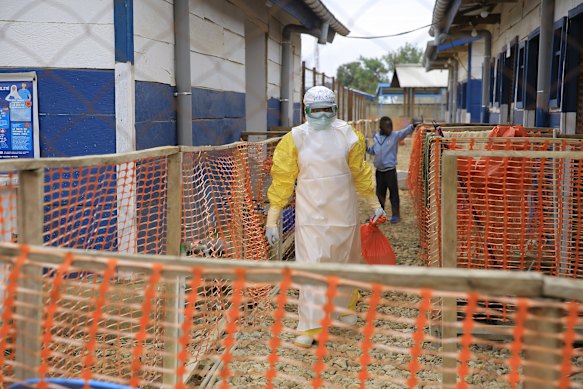 A treatment centre for Ebola patients in Beni, DR Congo.