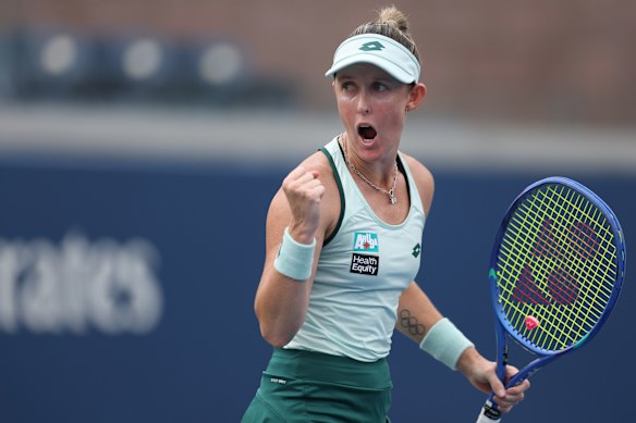 Storm Hunter qualified for the draw, but was no match for Marta Kostyuk.