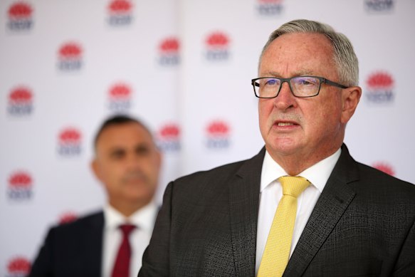 Brad Hazzard was NSW health minister during the COVID-19 pandemic.
