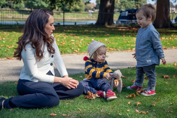 Stella Moris and her two sons.