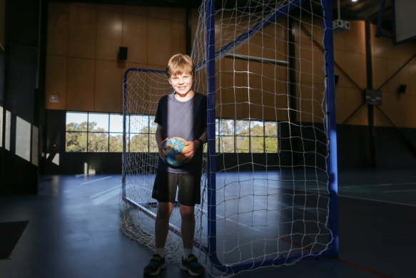 Elliot Daley, 9, has been playing in Brisbane Handball Club’s junior competition for about six months and is excited about the chance for young Australians to represent their country at the 2032 Brisbane Olympics.