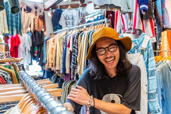 Shop until you drop … a Tokyo vintage clothing store.