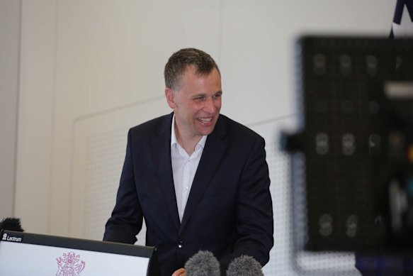 Krispin Hajkowicz at the announcement of his appointment as CHO in 2021.