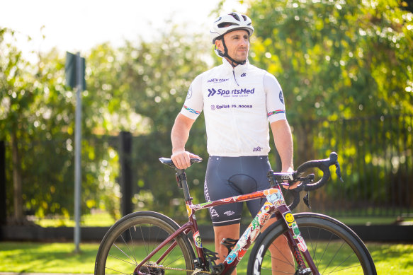 Aged care worker Mat Stone brings his many life experiences that include competitive cycling to his job.