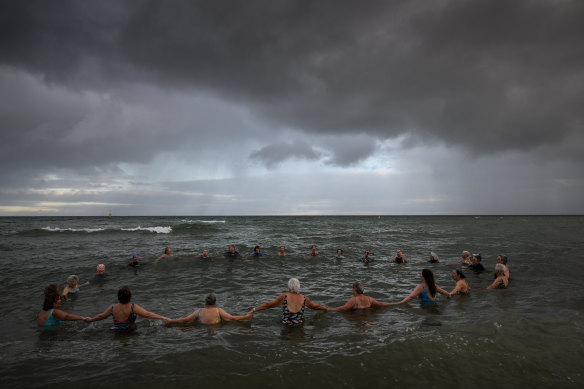 The Sea Wolves form a circle and howl.