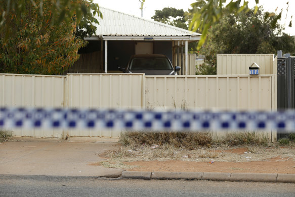 The house where Cleo Smith was held captive. 