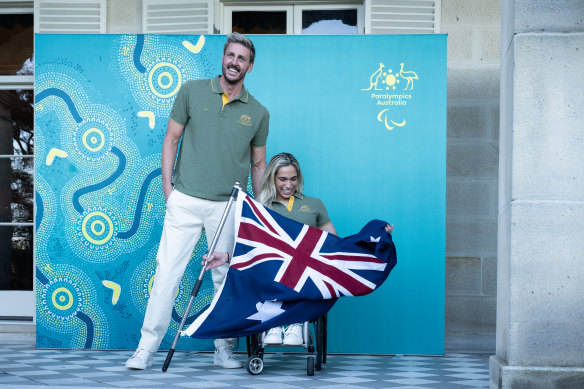 Paralympians Brenden Hall and Madison de Rozario will be Australia’s flag bearers at the opening ceremony. 