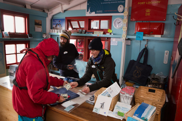 Down to business in the Post Office.
