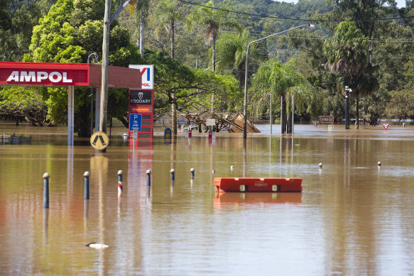 An image from the NSW floods in April