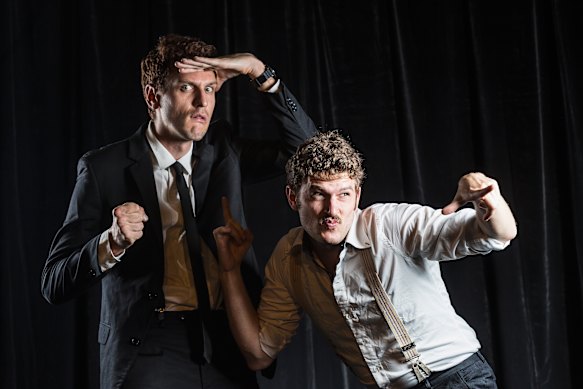 Steen Raskopoulos, left, with his Bear Pack collaborator Carlo Ritchie.