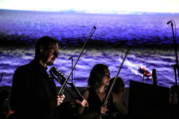 Richard Tognetti during the ACO’s recent program, The Crowd and I.