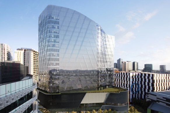 The 24-storey Docklands tower set to be Myer's new home.