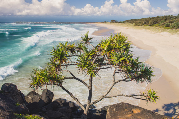 Lighthouse Beach, one of a series of beaches lining the east Ballina coast towards Lennox Head.