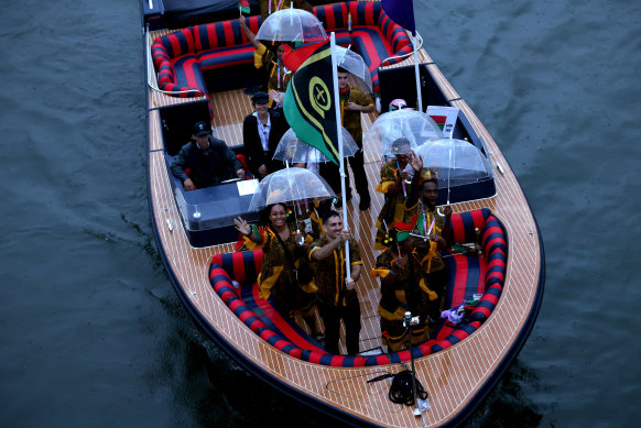 Team Vanuatu’s smaller boat.