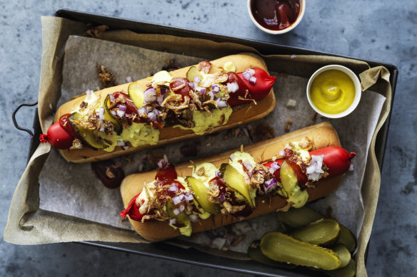 Danish hot dogs.