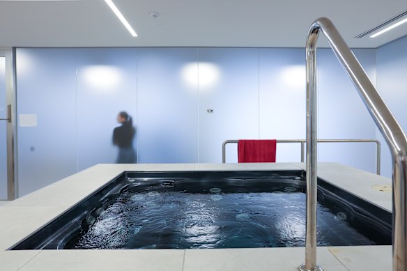 The plunge pool for ballet dancers to ice sore muscles.