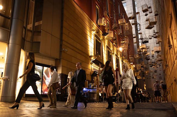 Angel Place is bustling most nights. But when the city suggested turning it into a place for restaurants and bars, property owners were initially reluctant. The art changed it all.