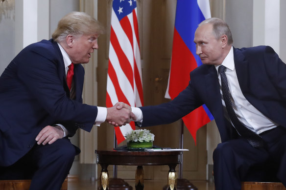 President-elect Donald Trump and Russian President Vladimir Putin.