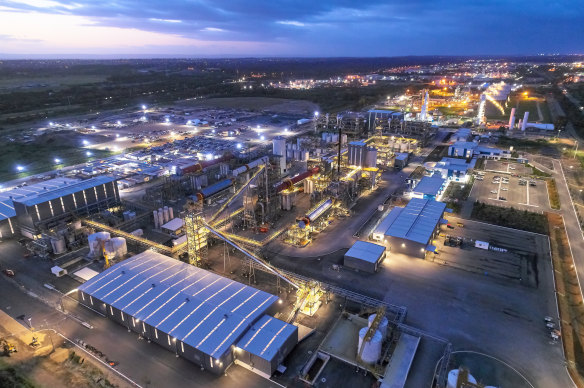 The IGO-Tianqi Lithium hydroxide refinery at Kwinana. 