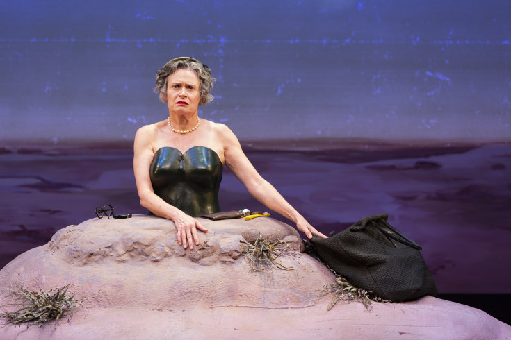 Judith Lucy takes on the demanding role of Winnie in Melbourne Theatre  Company's Happy Days