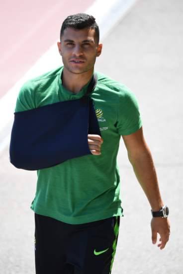 Nabbout rests his shoulder in Russia.