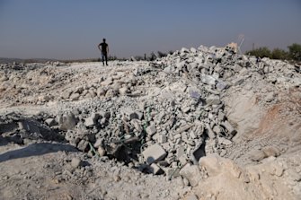 United States forces bombed the compound where Abu Bakr al-Baghdadi was said to have been killed to ensure it was destroyed.