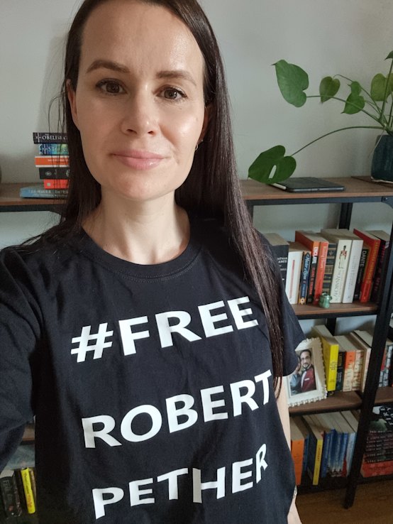 Former prisoner Kylie Moore-Gilbert has become an advocate for the release of Robert Pether.
