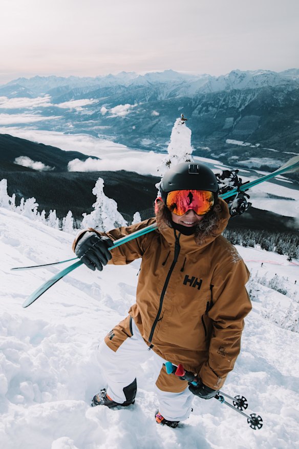 Australian Nat Segal on her new home mountain.