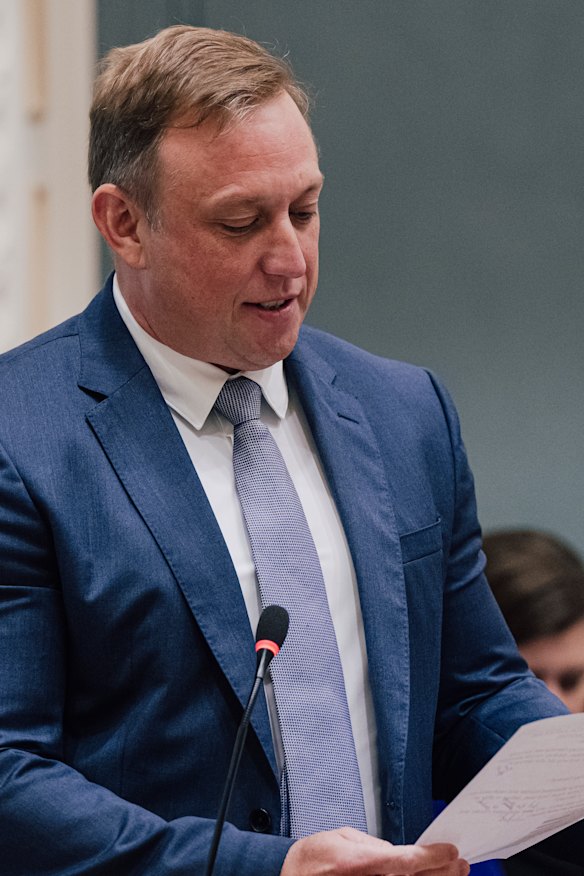 Queenland Labor leader Steven Miles in parliament this week.