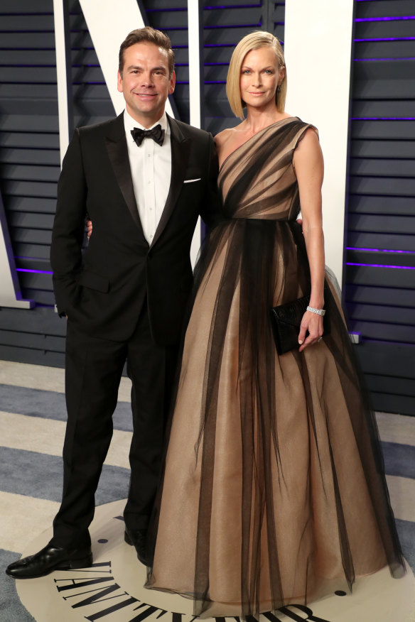 A-listers Lachlan and Sarah at Vanity Fair’s hot-ticket Oscars party in 2019.