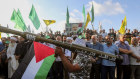 Hamas supporters rally in southern Lebanon to condemn the killing of political chief Ismail Haniyeh. 