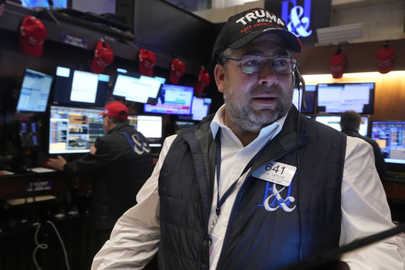 Wall Street roars to records on Trump’s win; Bitcoin surges, $A slumps