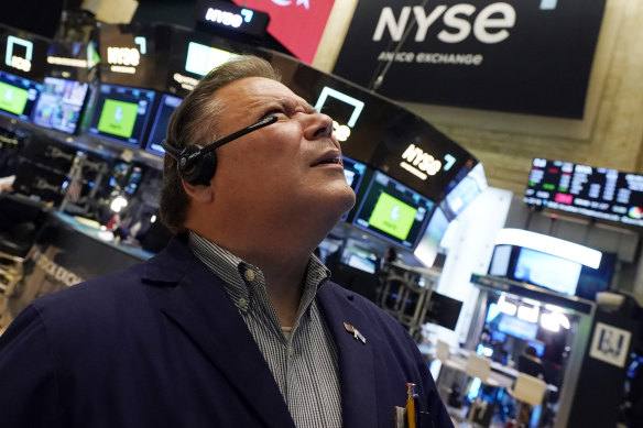 Wall Street inched higher to stop its three-session losing streak.