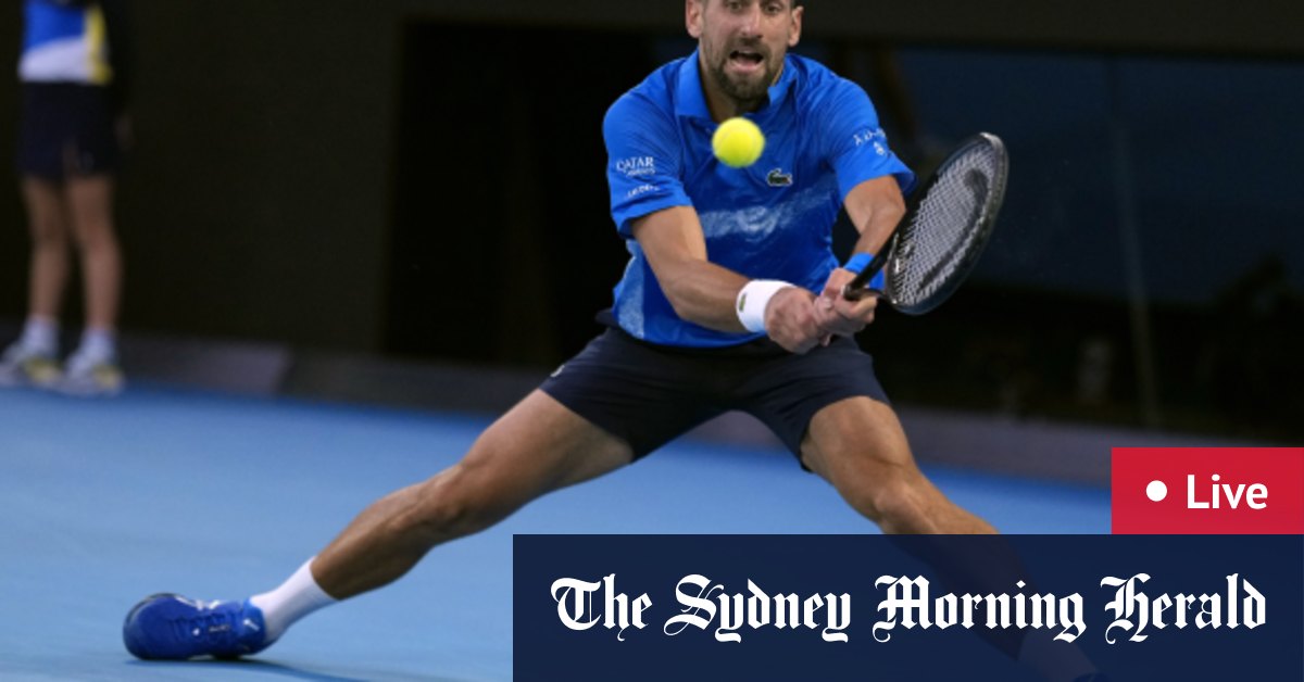 Australian Open 2025 LIVE updates Novak Djokovic v Jiri Lehecka, Aryna