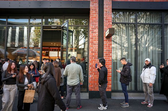 Charlie Duffy’s debut bakery, Daybreaker, attracts queues.