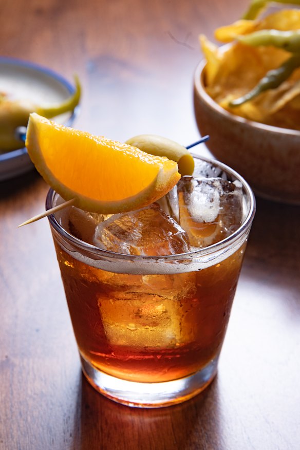 The Ca-Lee-Mo-Cho (also written as kalimotxo) is a simple Spanish sipper that’s equal parts red wine and cola.