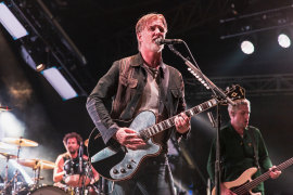 Queens of the Stone Age perform at the Sidney Myer Music Bowl on February 19. 