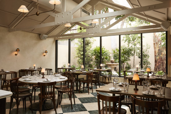 The Dry Dock’s light-filled dining room.
