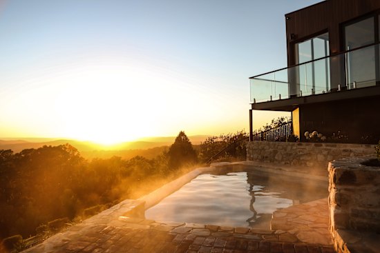 Adults-only lodge Sequoia, overlooking the patchwork Piccadilly Valley.