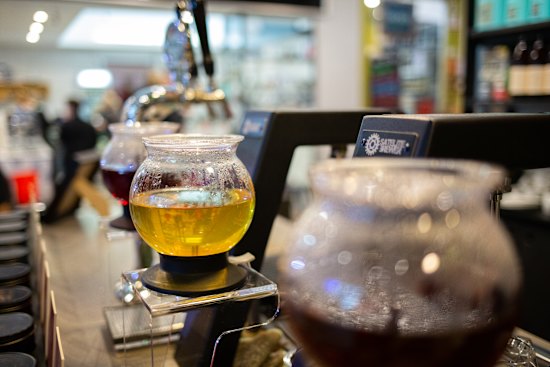 Every cup at Tea Drop is freshly brewed.